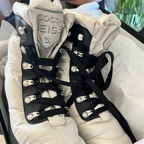 chanel snowboots|Chanel winter boots 2022.